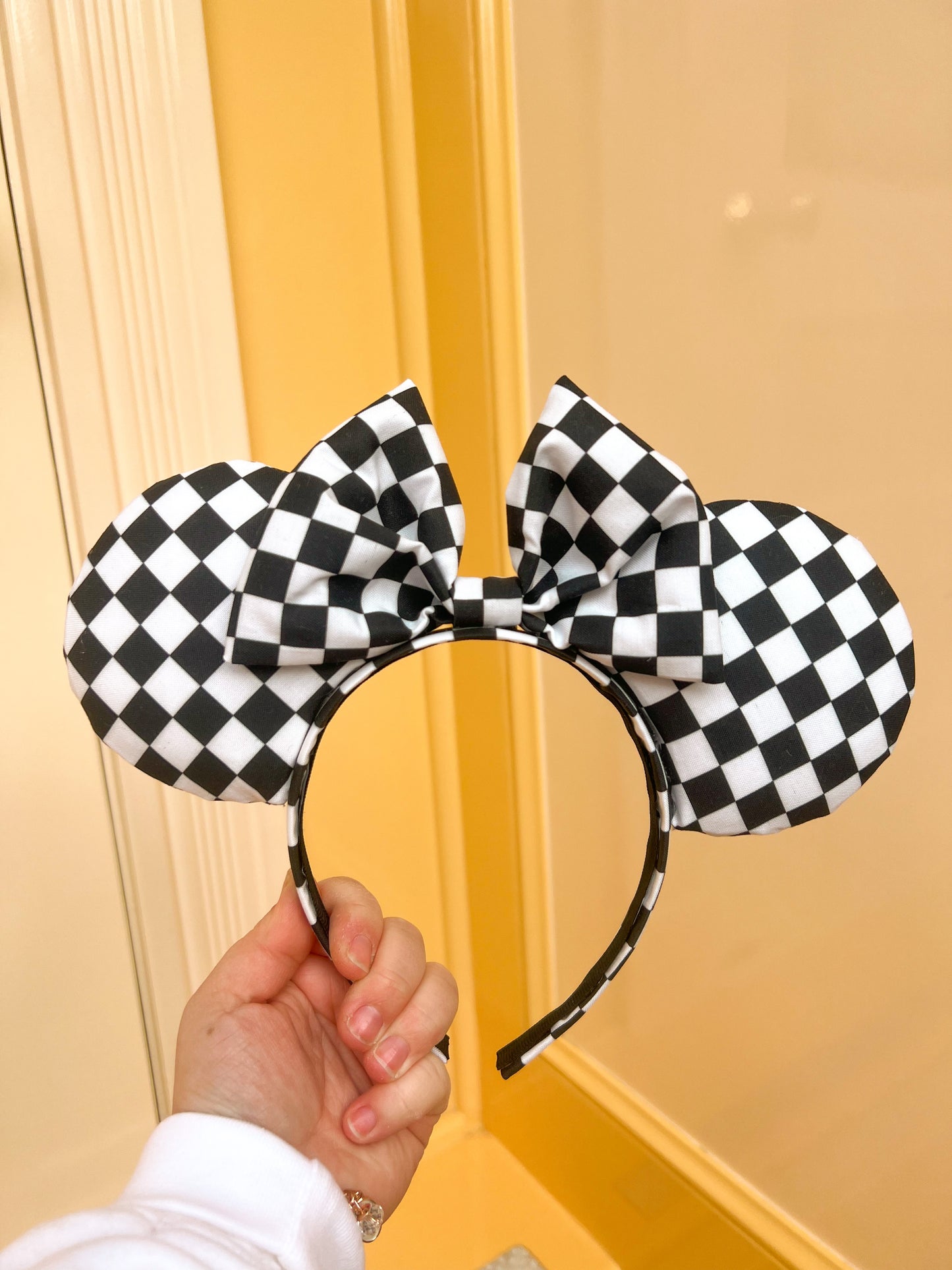 Classic Checkerboard Ears