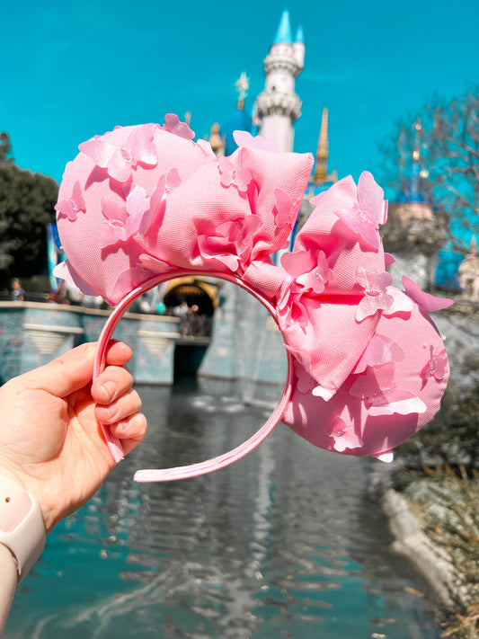 Pink Butterfly Ears